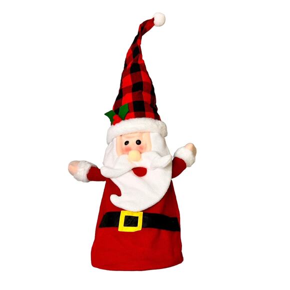 Santa Clause Collapsible Christmas Tree Topper Mantel Floor Decoration NIP - Picture 1 of 8